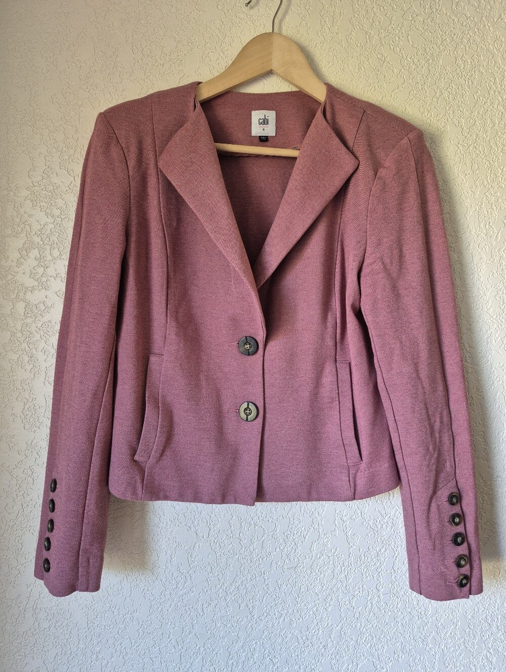 NWOT CABI Applaud Mauve Pink Blazer Jacket Womens Size 8 - Picture 3 of 9